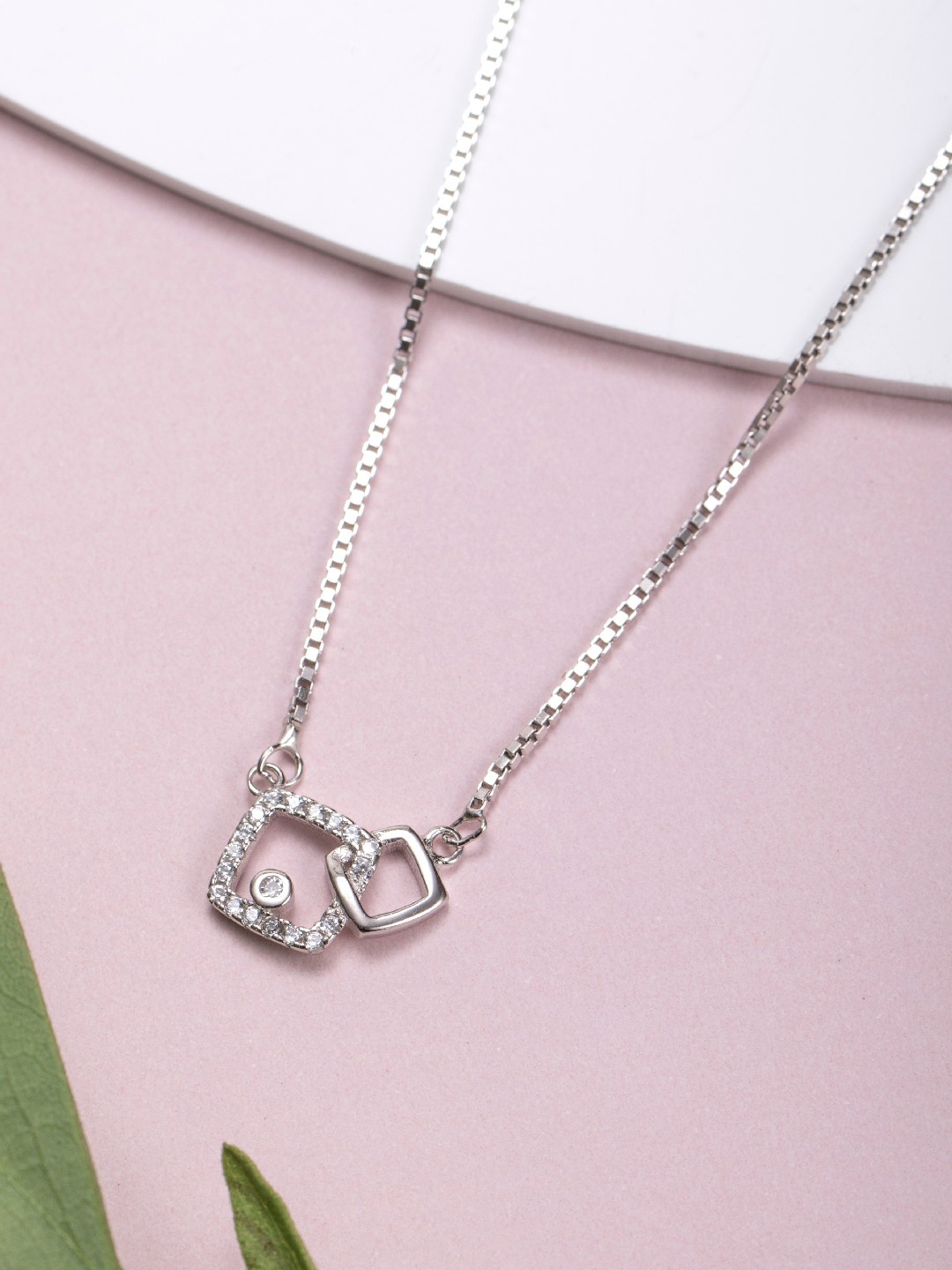 

Zavya 925 Sterling Silver Rhodium-Plated Necklace