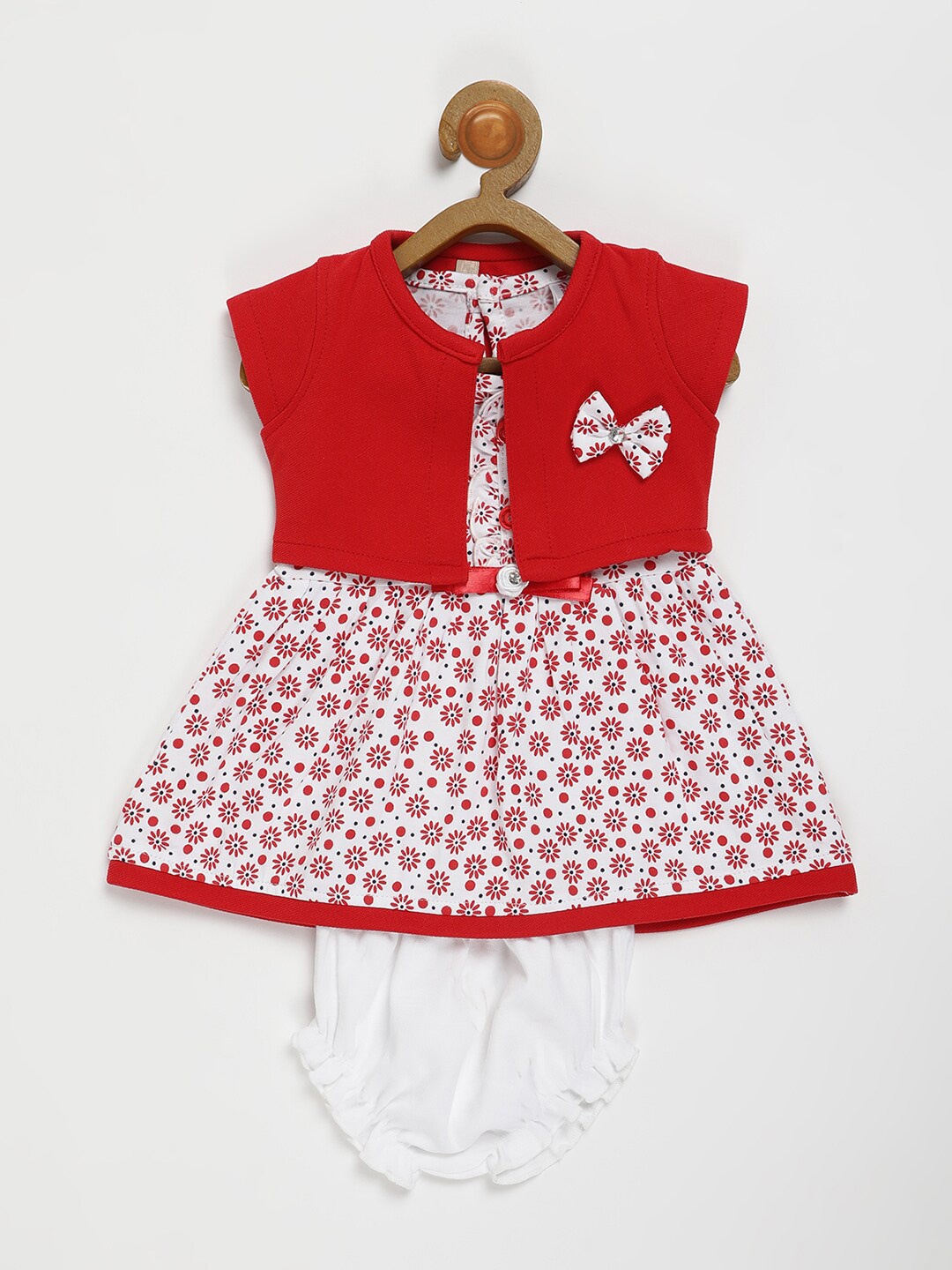 

V2 Value & Variety Red Floral Peplum Dress