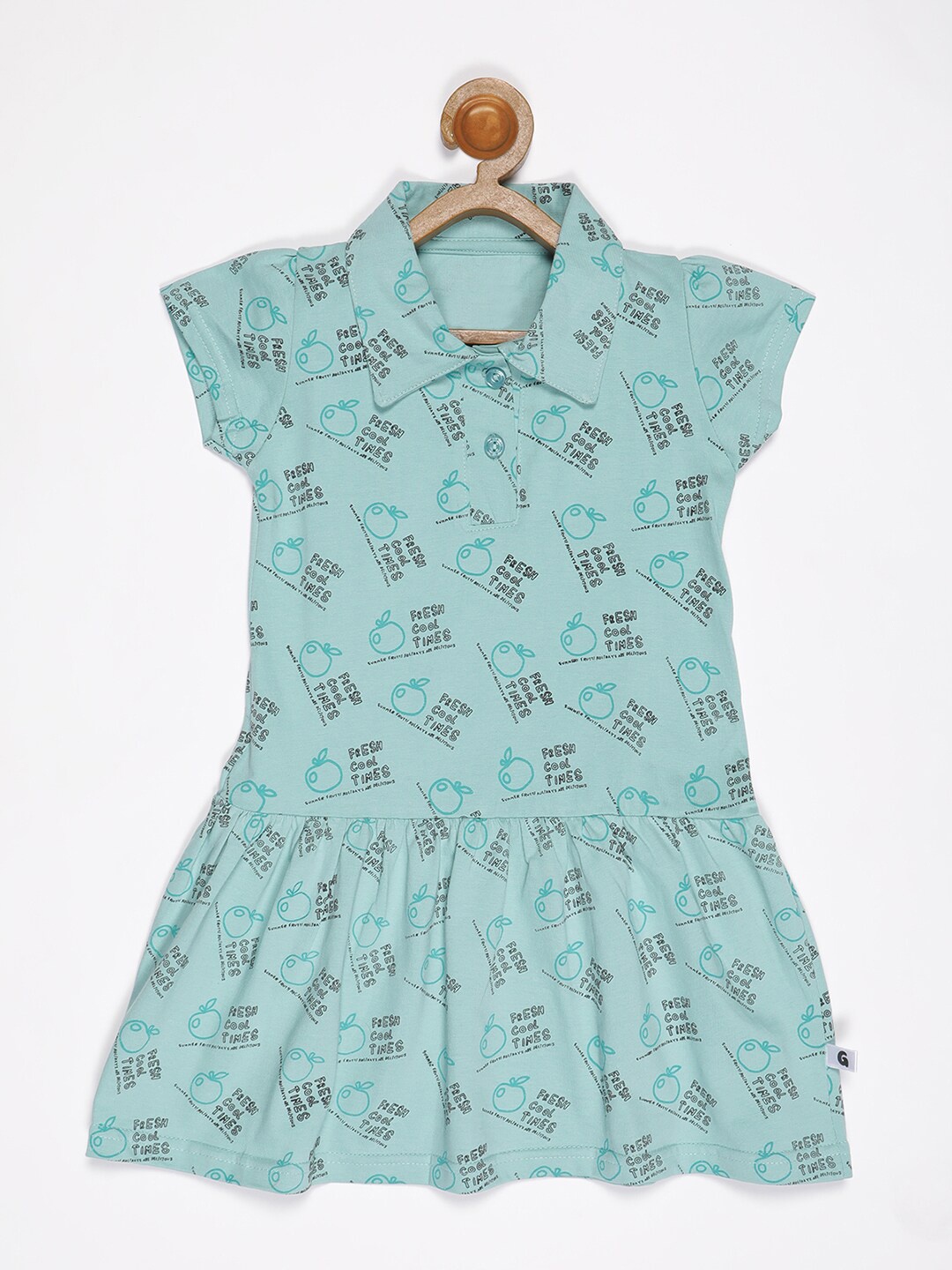 

V2 Value & Variety Green Drop-Waist Dress