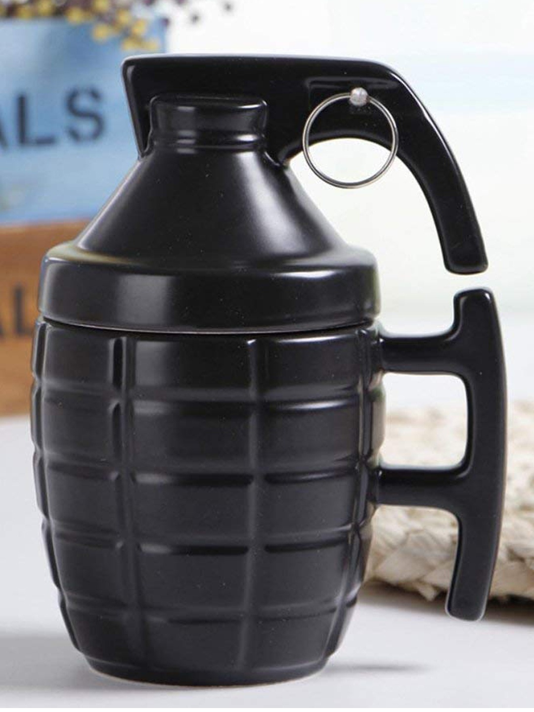 

BonZeaL Black Solid Ceramic Matte Cups Set of Cups and Mugs