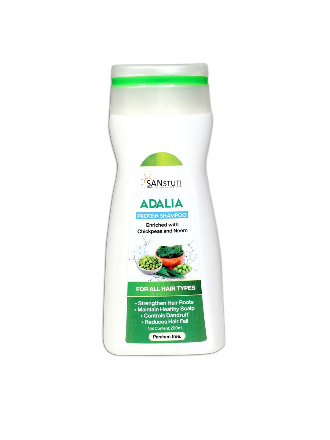 

KETOGLARE Adalia Protein Shampoo with Chickpeas & Neem for Dandruff Free - 200 ml, White