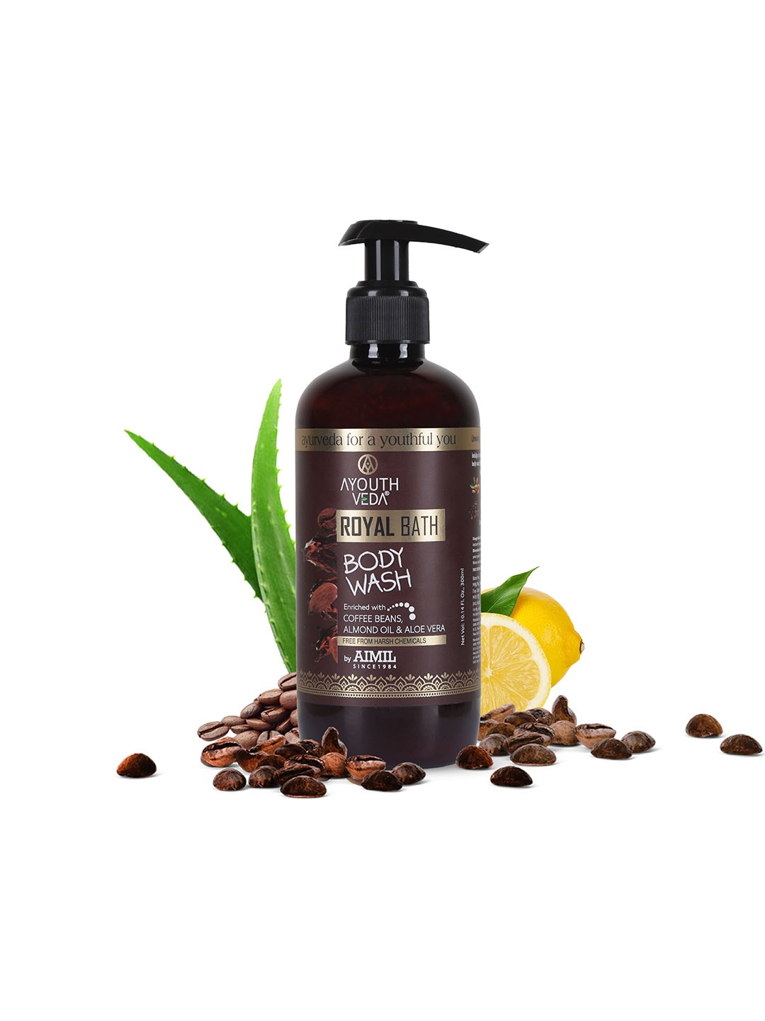 

AYOUTHVEDA Royal Bath Body Wash 300ml, Beige