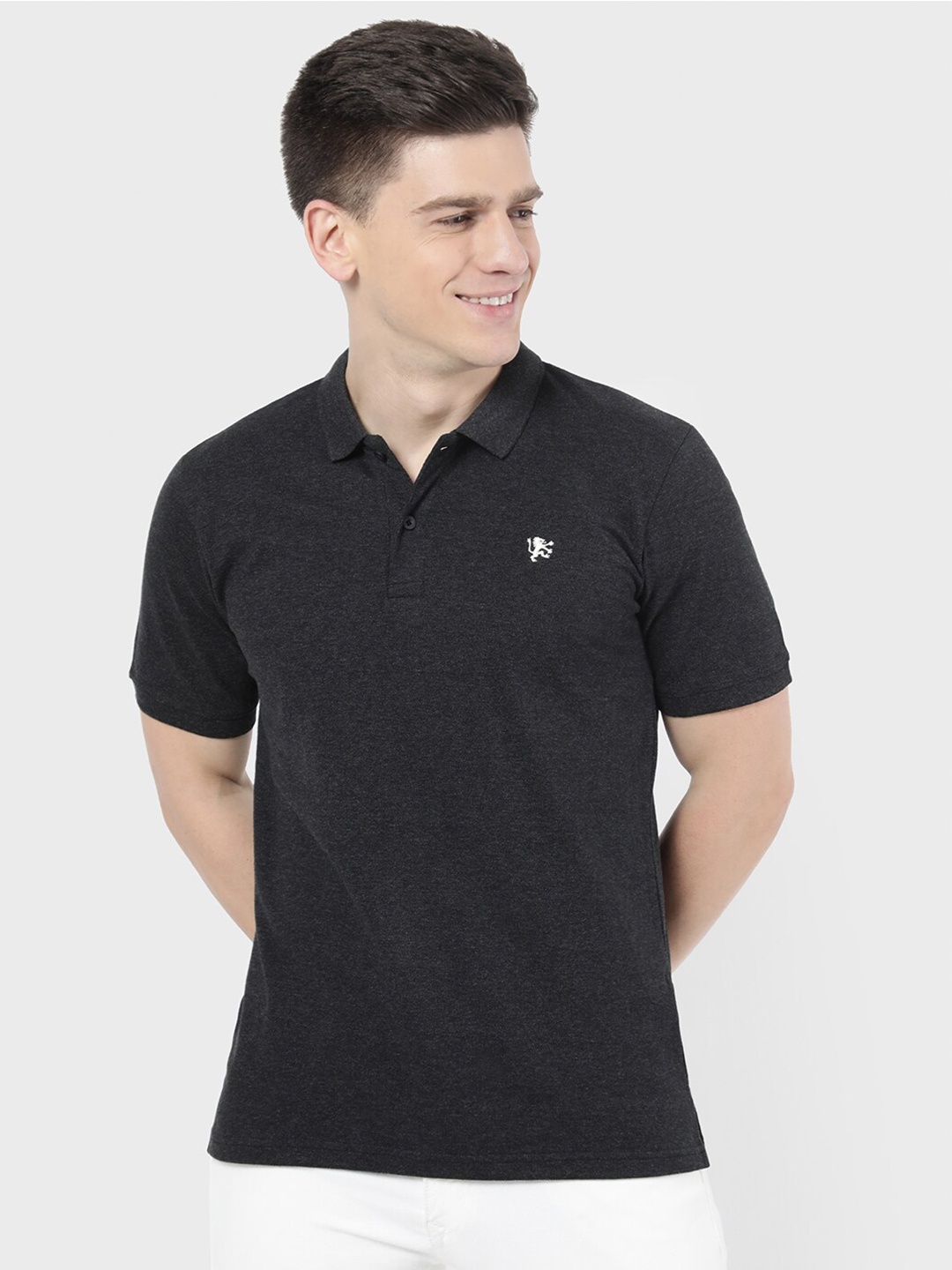 

R&B Men Grey V-Neck T-shirt