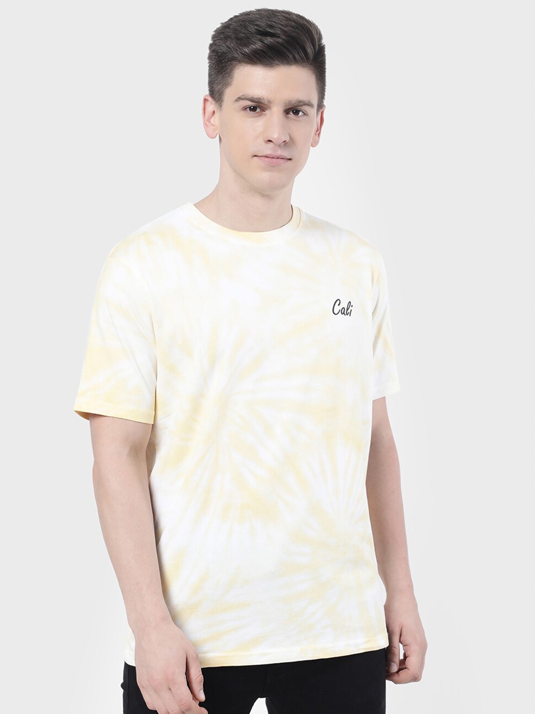 

R&B Men Yellow Dyed T-shirt