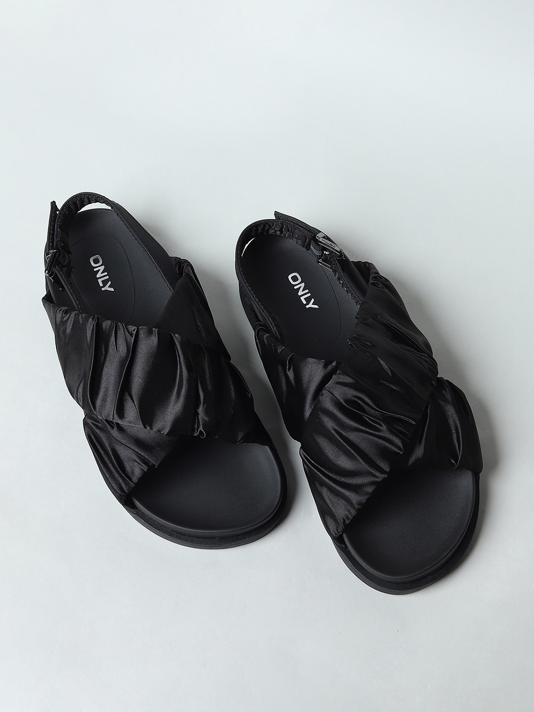 

ONLY Women Black Open Toe Flats