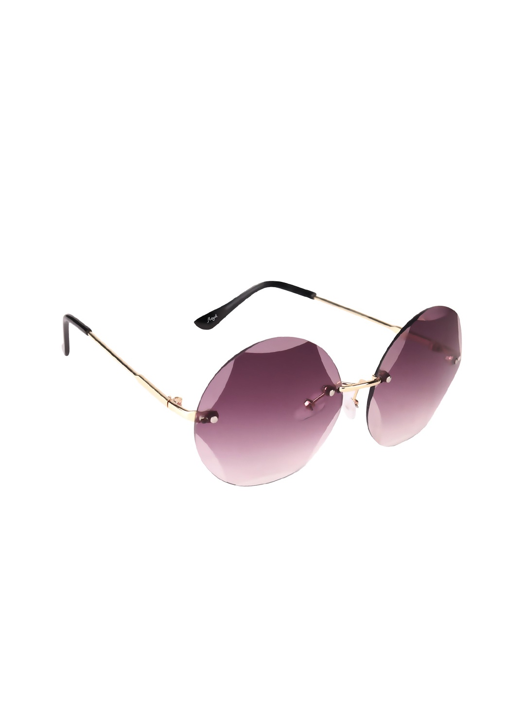 

Floyd Unisex Pink Lens & Gold-Toned Round Sunglasses with UV Protected Lens