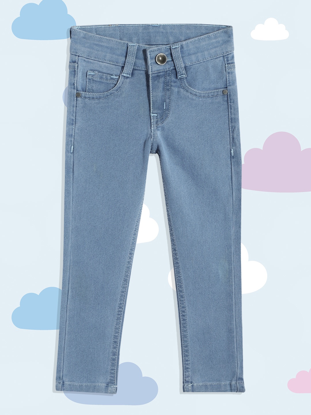 

Donuts Girls Blue Slim Fit Clean Look Stretchable Jeans