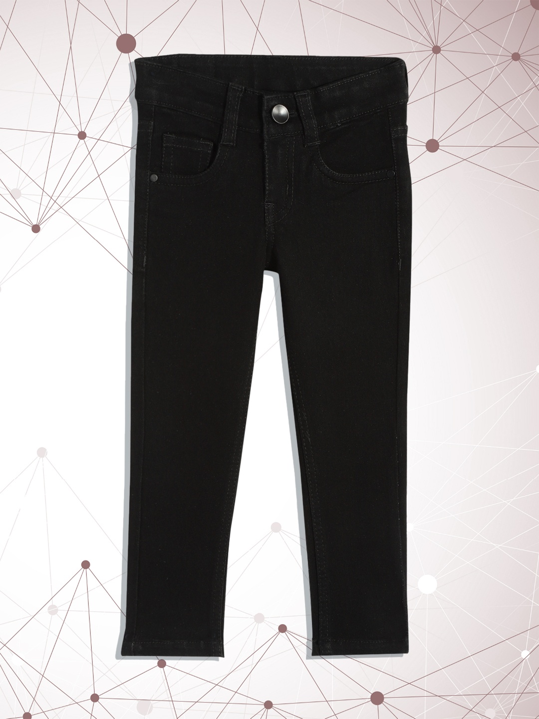 

Donuts Girls Black Slim Fit Clean Look Stretchable Jeans