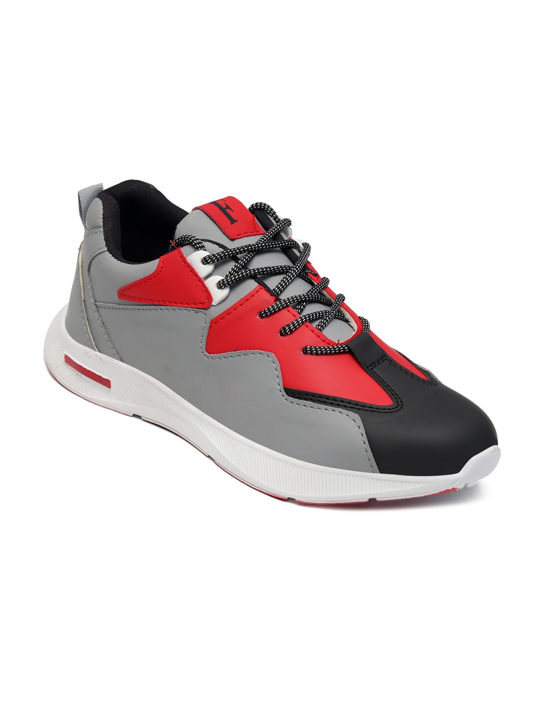 

birgos Men Red Colourblocked Sneakers