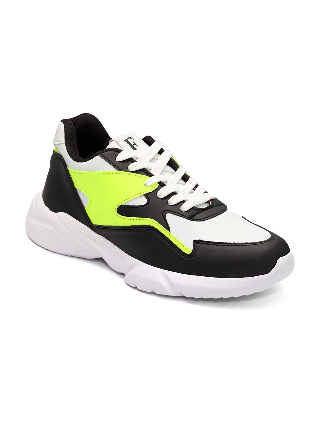 

birgos Men Green Colourblocked Sneakers