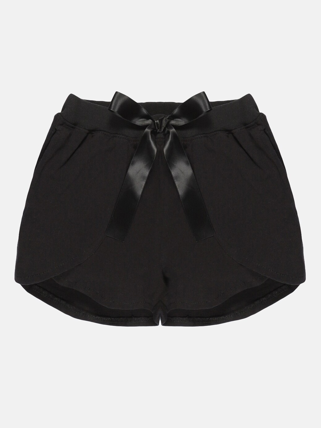 

KiddoPanti Girls Black Shorts