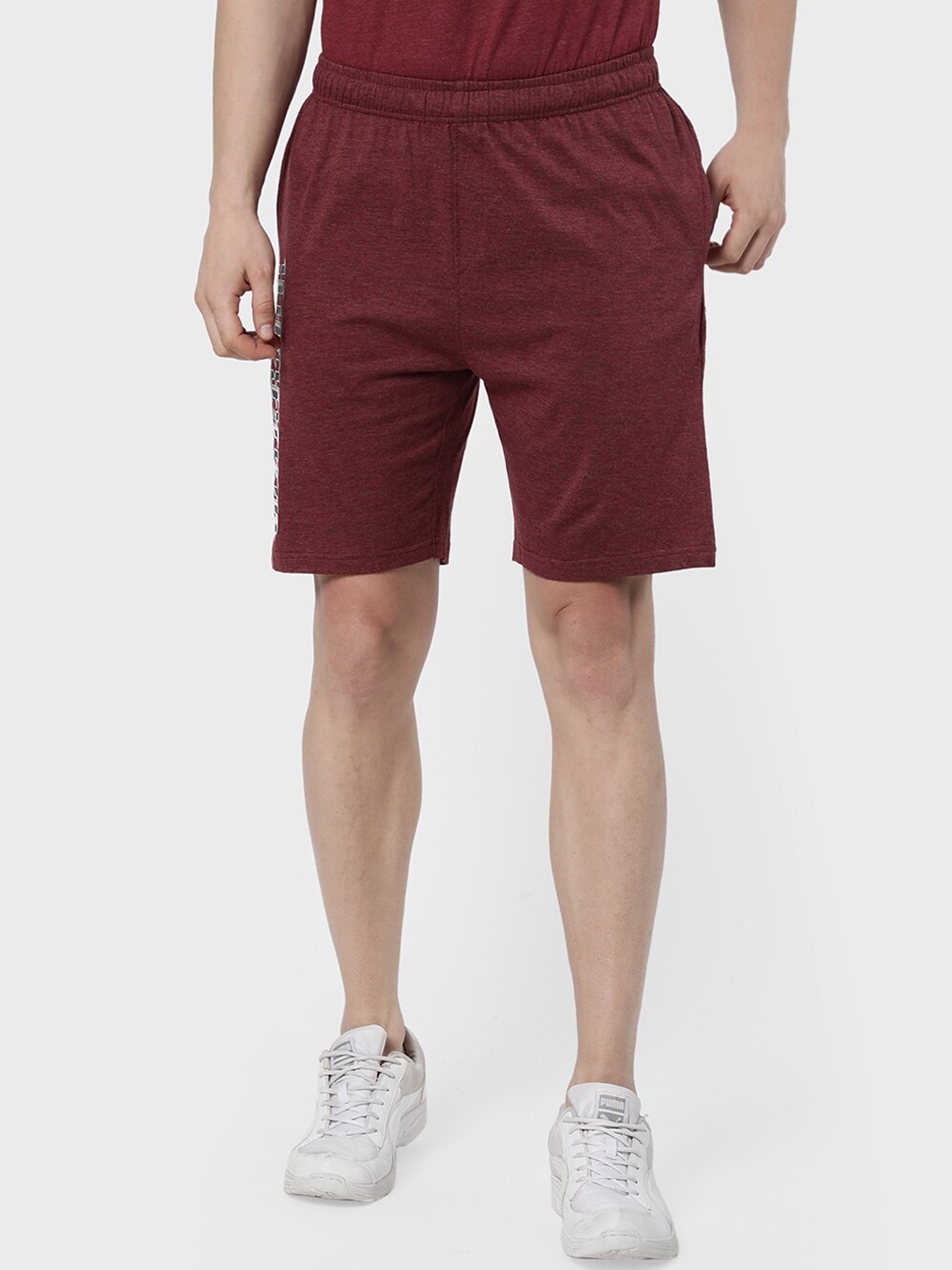 

R&B Men Maroon Sports Shorts