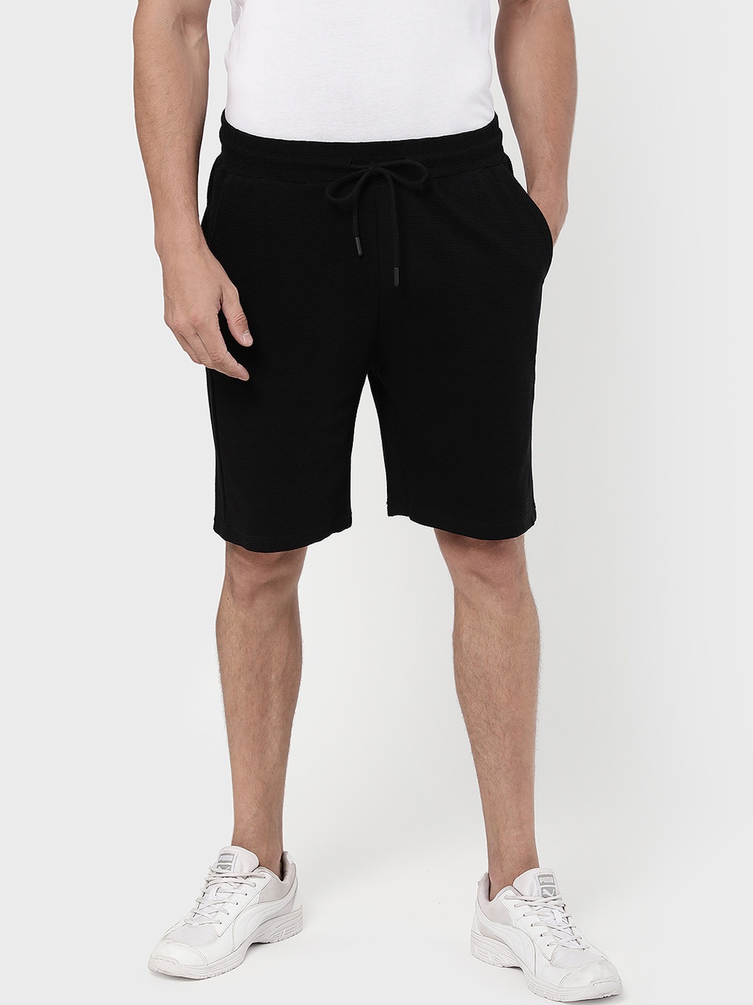 

R&B Men Black Shorts