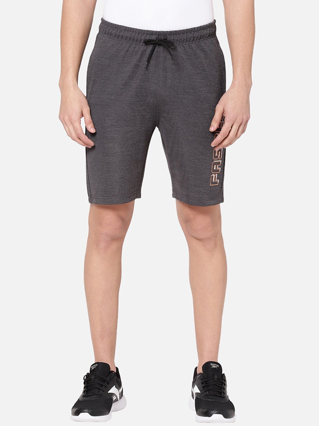 

R&B Men Grey Slim Fit Sports Shorts