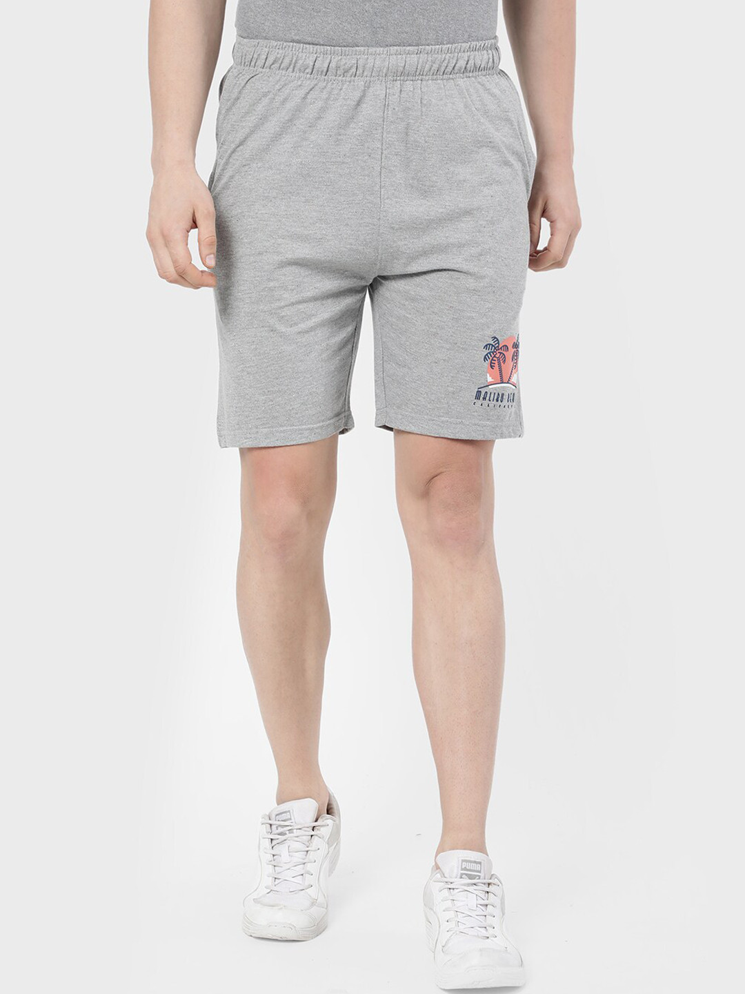 

R&B Men Grey Sports Shorts