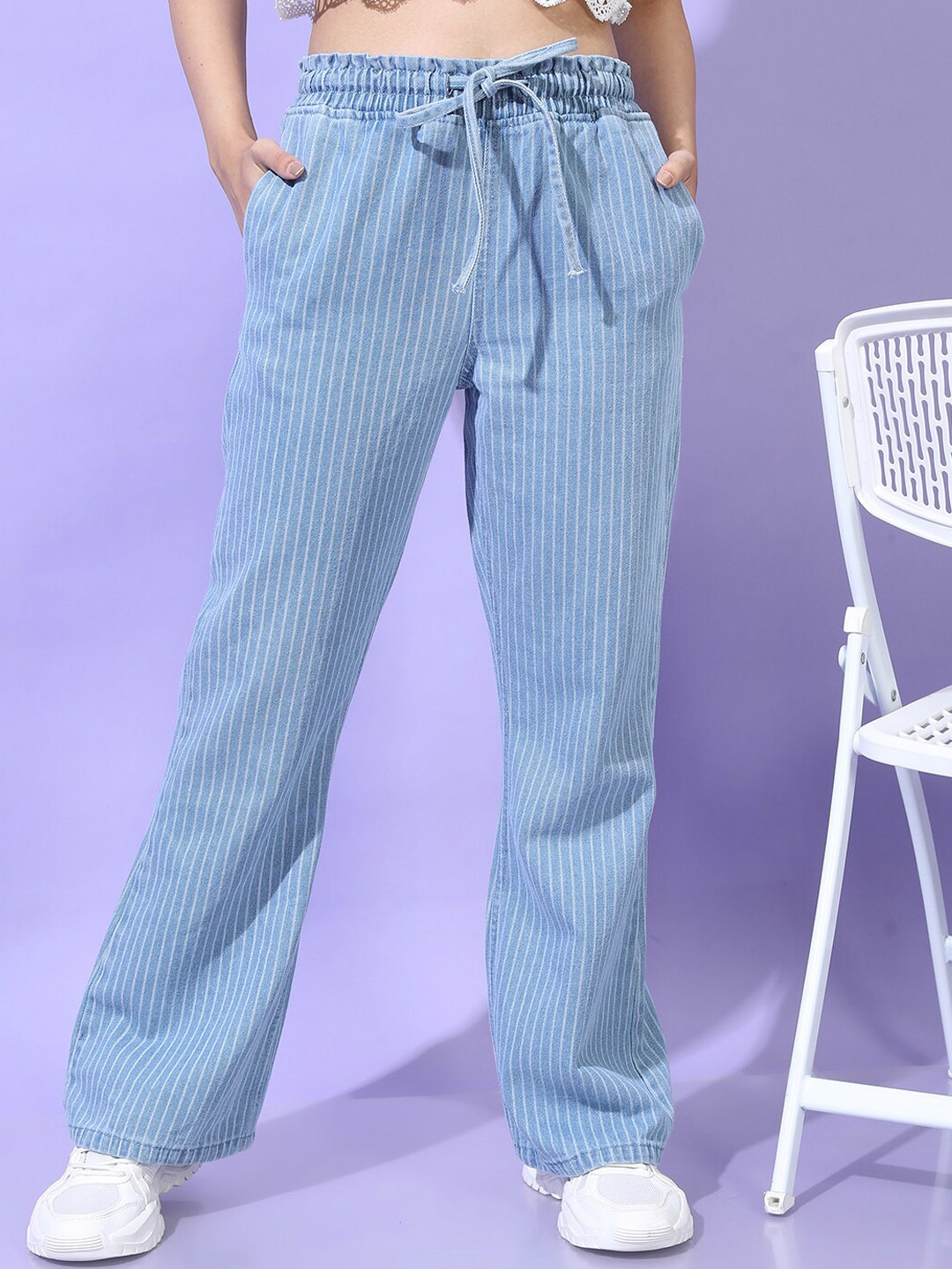 

Tokyo Talkies Women Blue Straight Fit Clean look Jeans