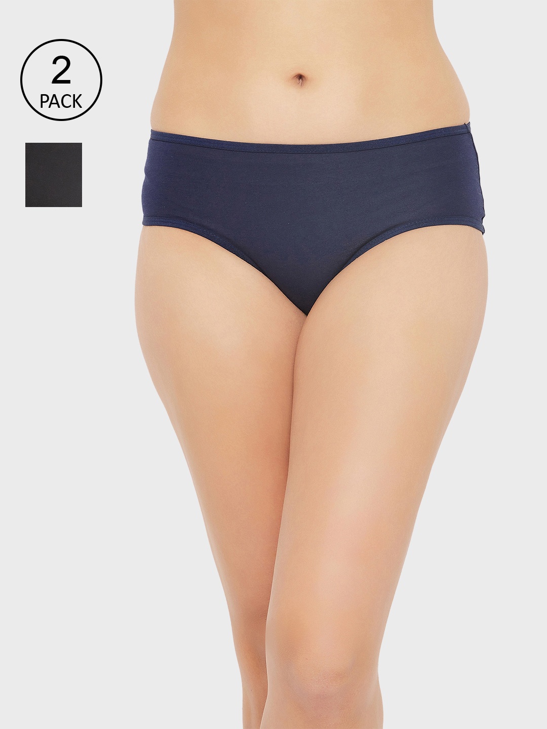 

Clovia Women Pack Of 2 Emoji Printed Hipster Briefs-COMPN1619S, Multi