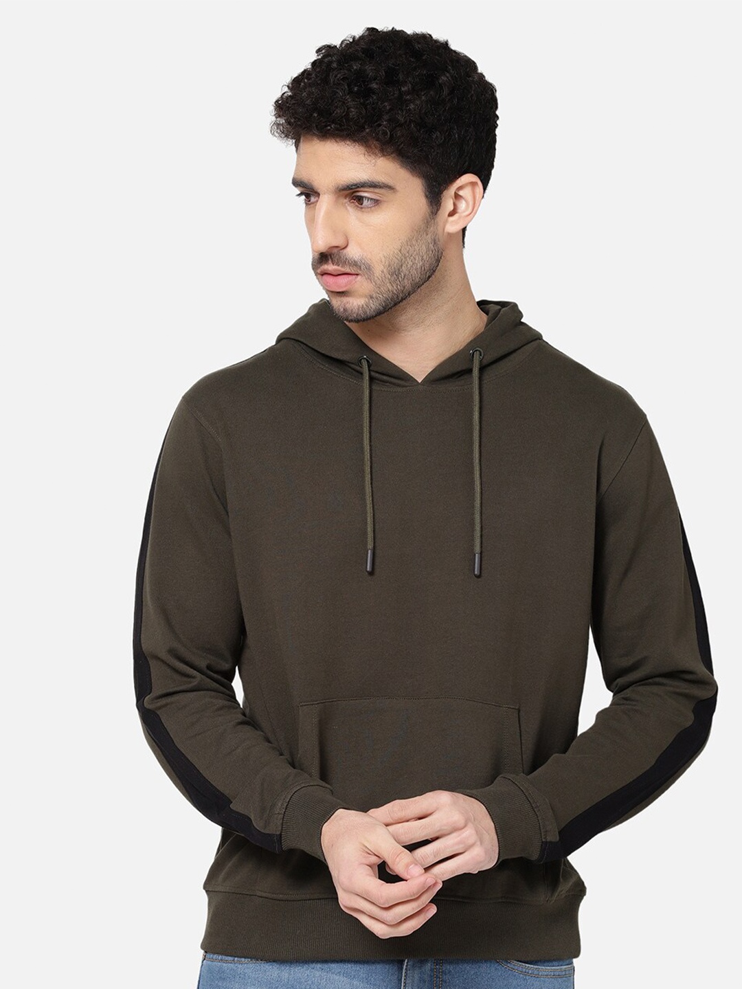 

R&B Men Olive Green Sweatshirt