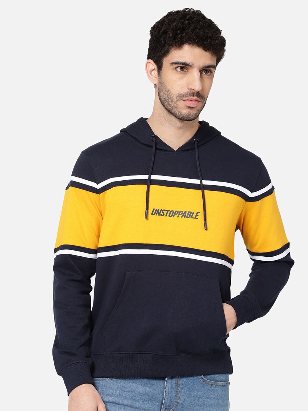 

R&B Men Navy Blue Sweatshirt