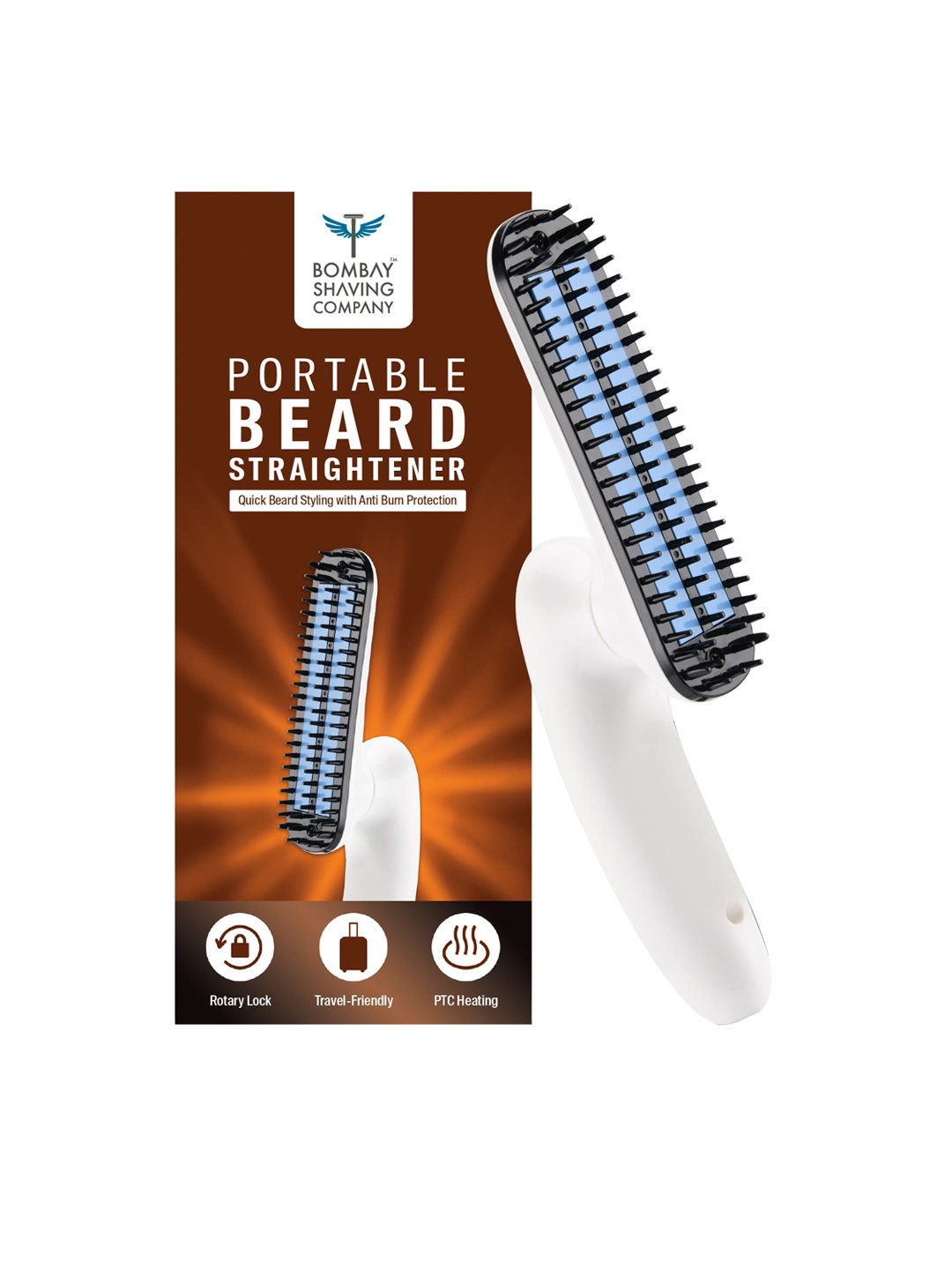 

Bombay Shaving Company Men Beard Straightener, White