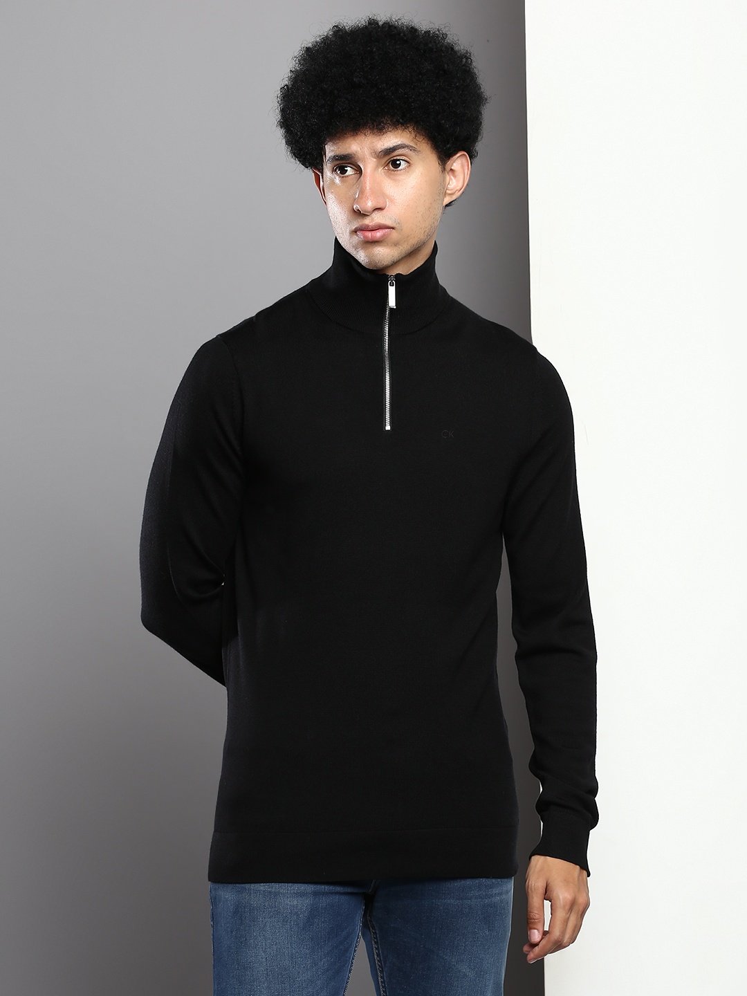 

Calvin Klein Jeans Men Black Pullover Sweaters