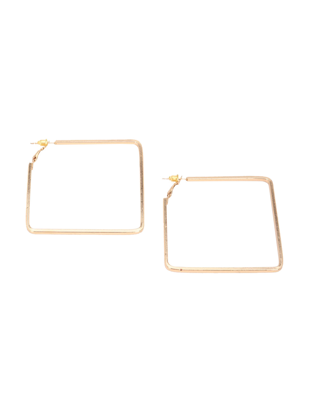 

FOREVER 21 Gold-Toned Contemporary Hoop Earrings