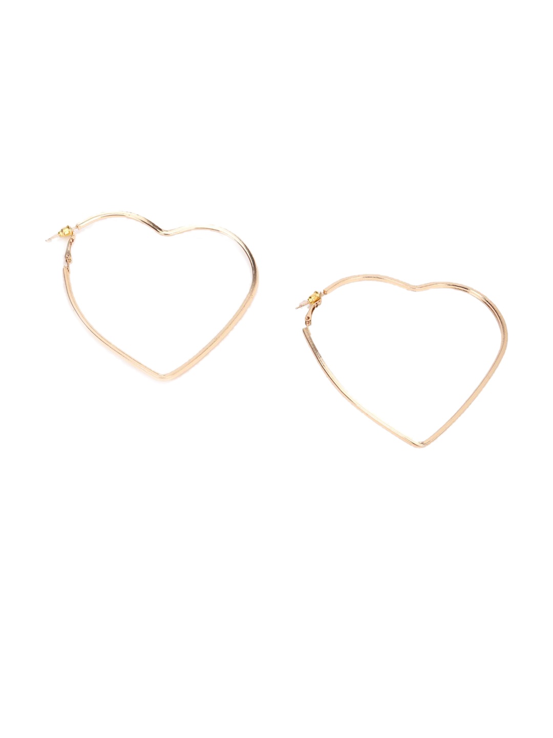 

FOREVER 21 Gold-Toned Contemporary Hoop Earrings