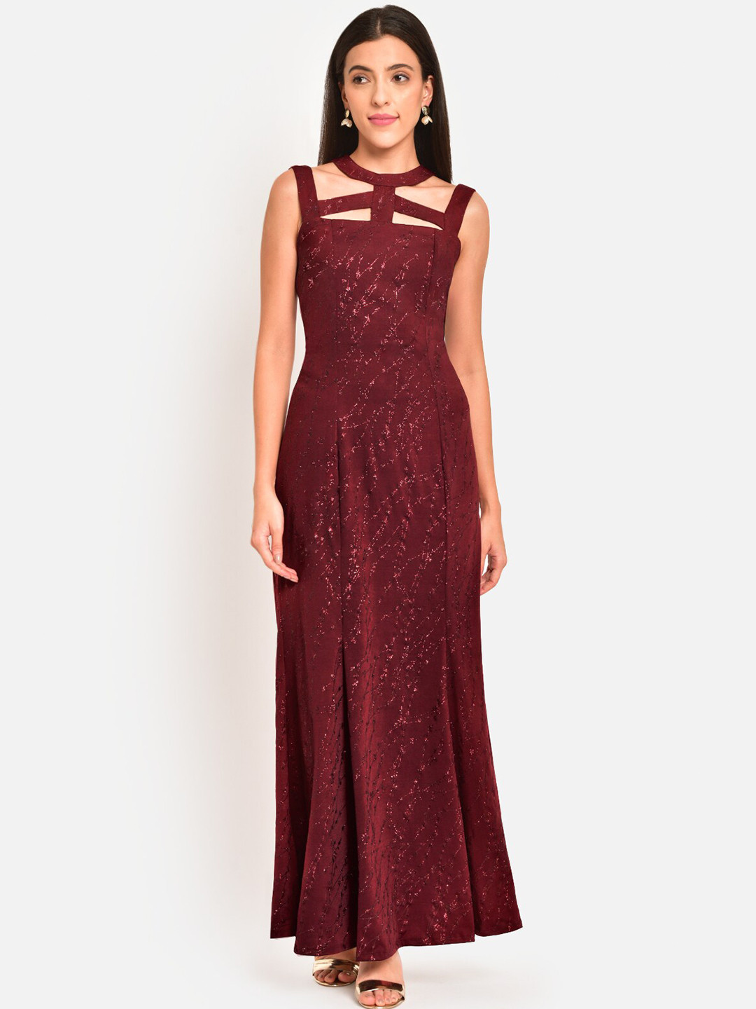 

Martini Maroon Maxi Dress