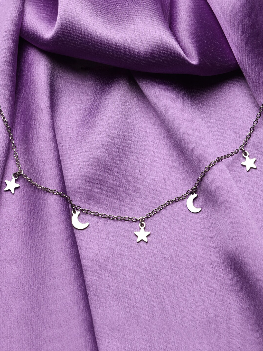 

Accessorize London Star & Moon Silver-Toned Necklace