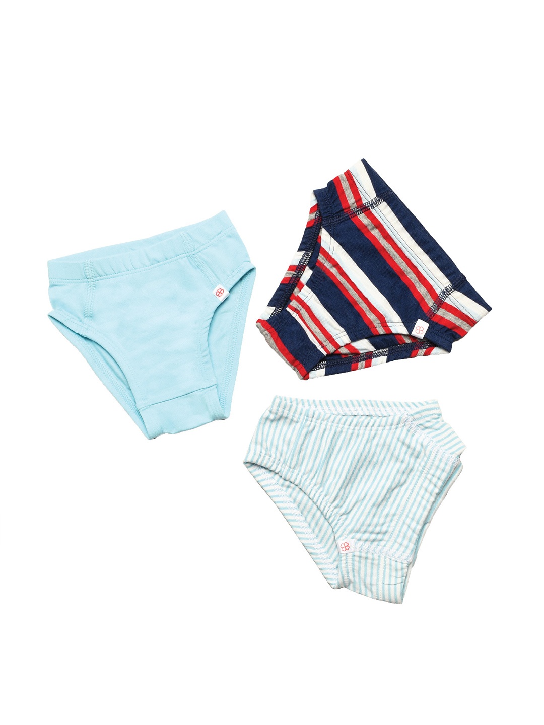 

GREENDIGO Boys Blue Pack of 3 Organic Cotton Briefs 1000002276