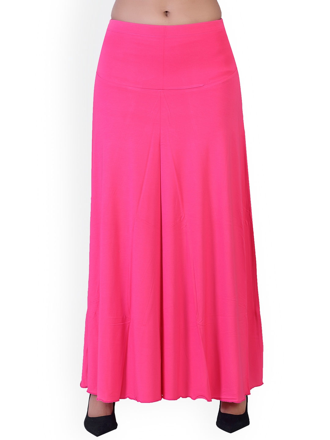 

LAASA SPORTS Women Pink Solid Maxi Skirts