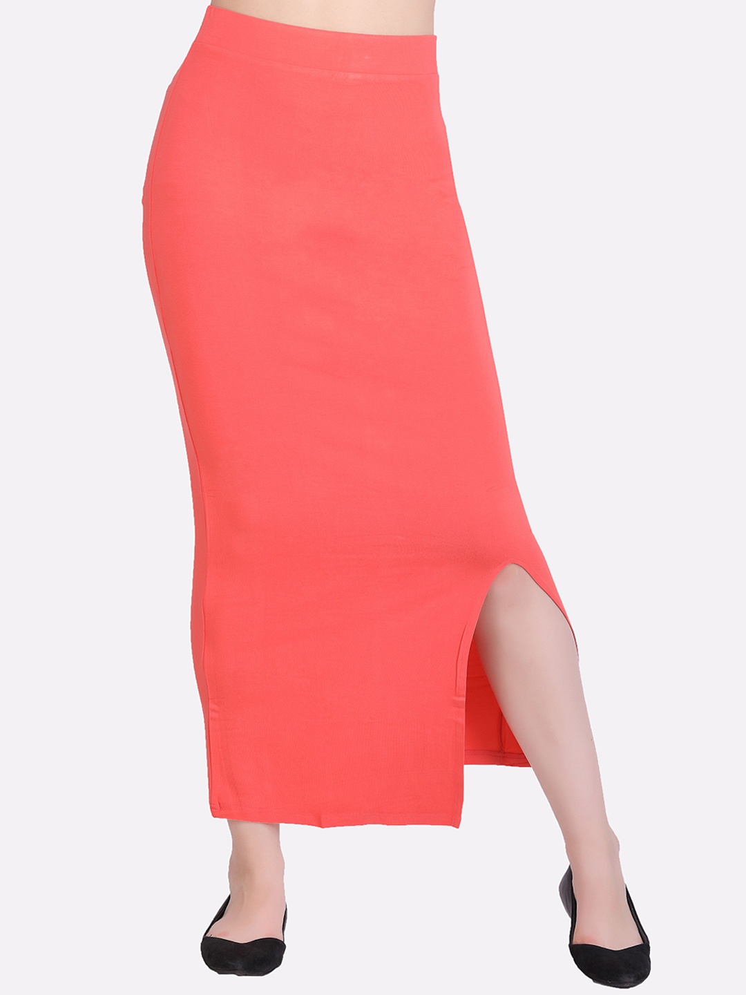 

LAASA SPORTS Women Red Solid Pencil Maxi Skirt