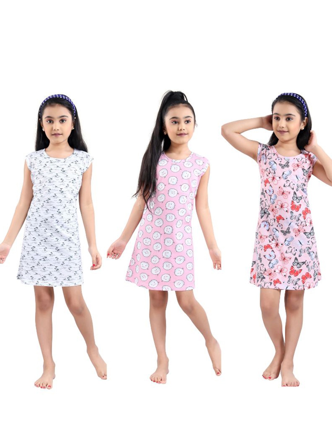 

9shines Label Girls Assorted Printed Nightdress
