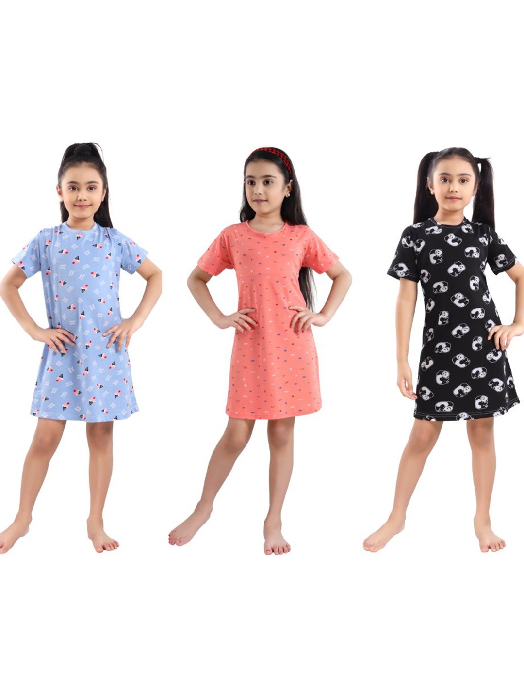 

9shines Label Girls Assorted Printed Nightdress