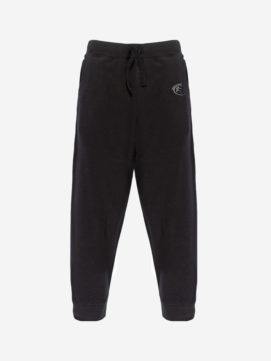 

KiddoPanti Kids Black Solid Pure Cotton Joggers