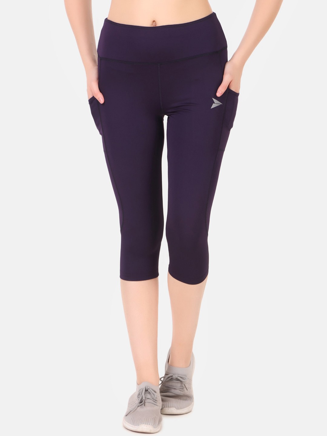 

FITINC Women Purple Capris
