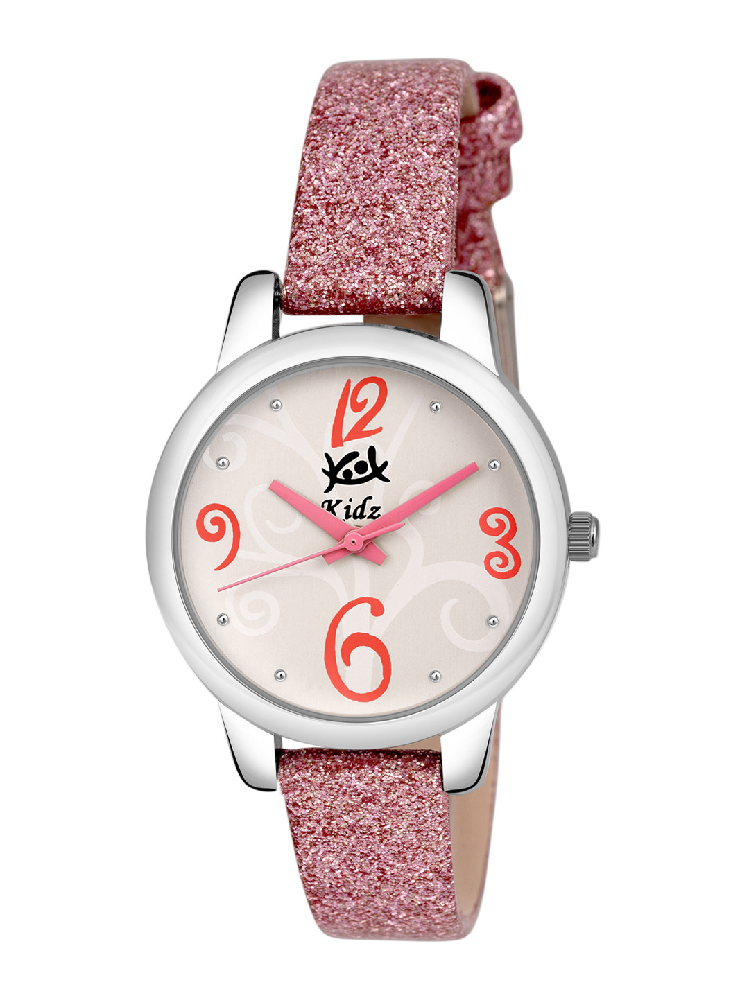 

Kool Kidz Unisex Kids Pink Brass Printed Dial & Pink Leather Straps Analogue Watch KOOL KIDZ KK 308 PK
