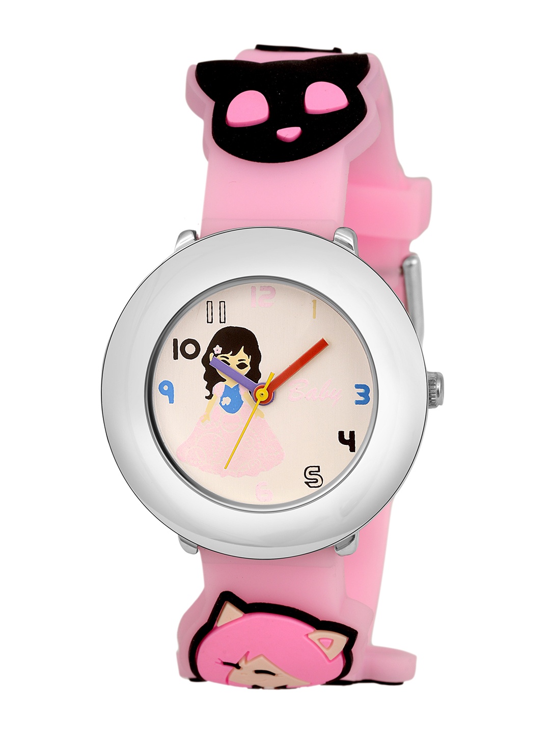 

Kool Kidz Unisex Kids Multicoloured Brass Printed Dial & Pink Straps Analogue Watch KOOL KIDZ KK 310 PK