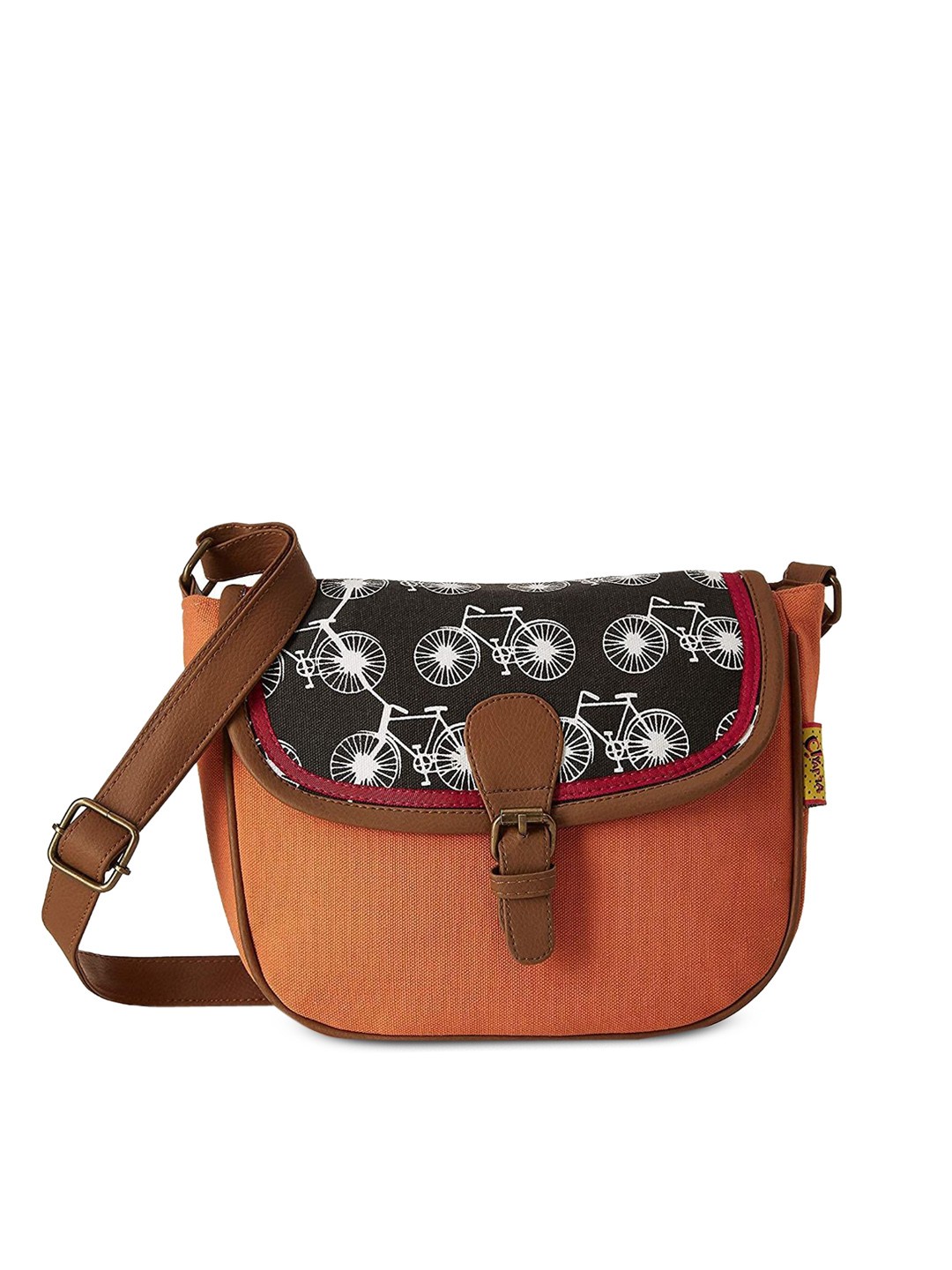 

Kanvas Katha Multicoloured Floral Printed Structured Sling Bag, Multi