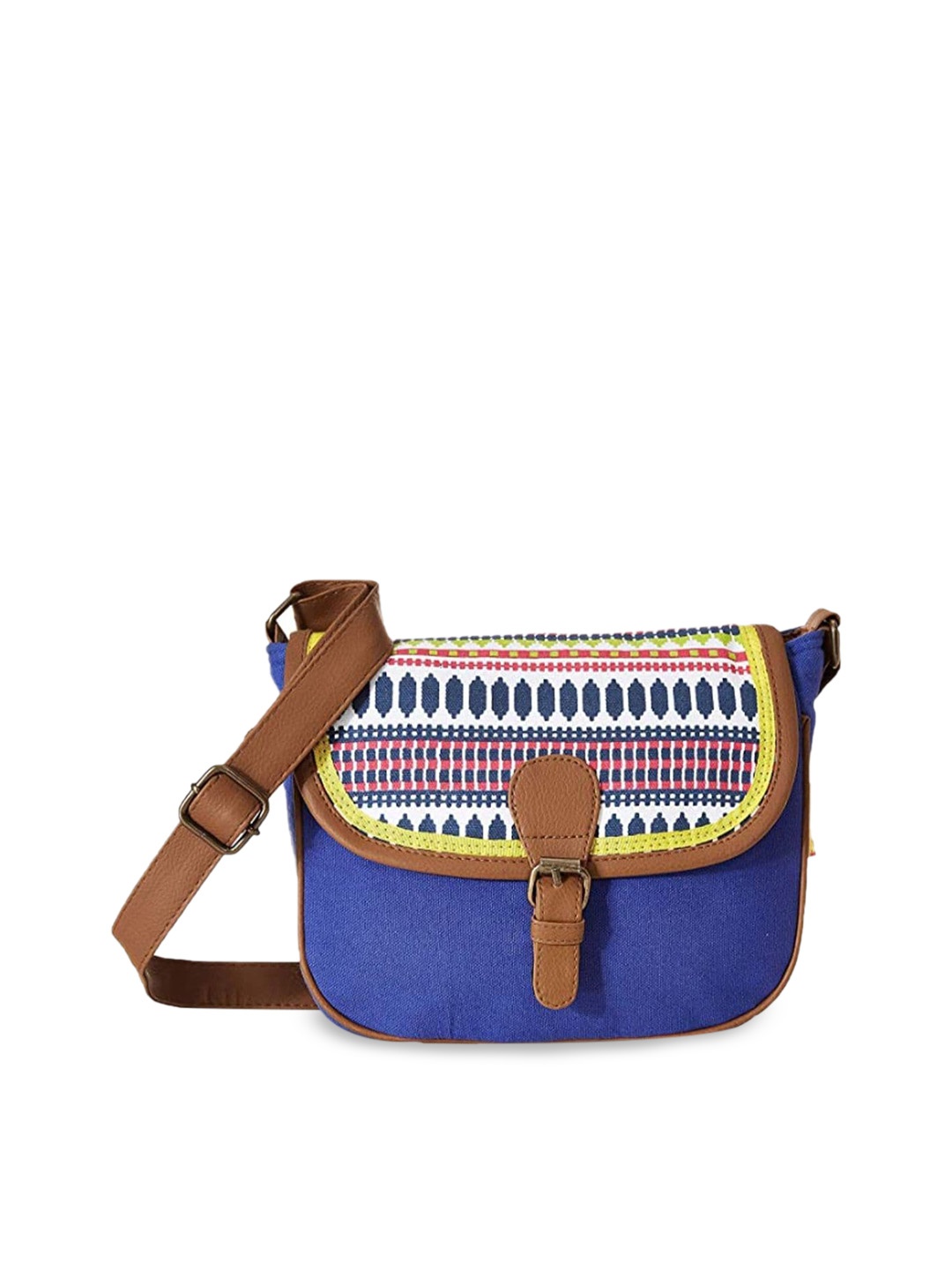 

Kanvas Katha Multicoloured Structured Sling Bag, Multi