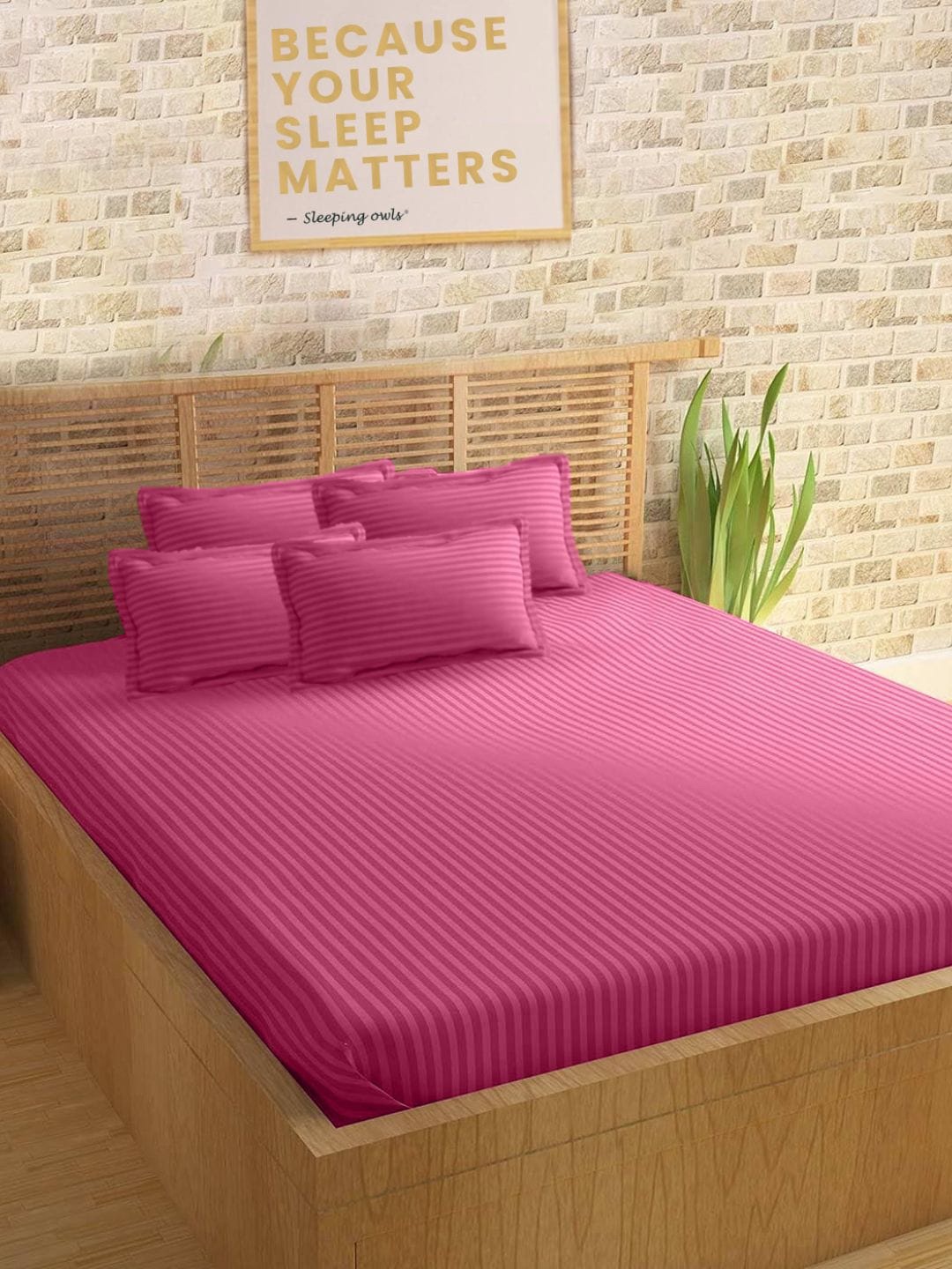 

Sleeping Owls- because your sleep matters Unisex Rose Bedsheets