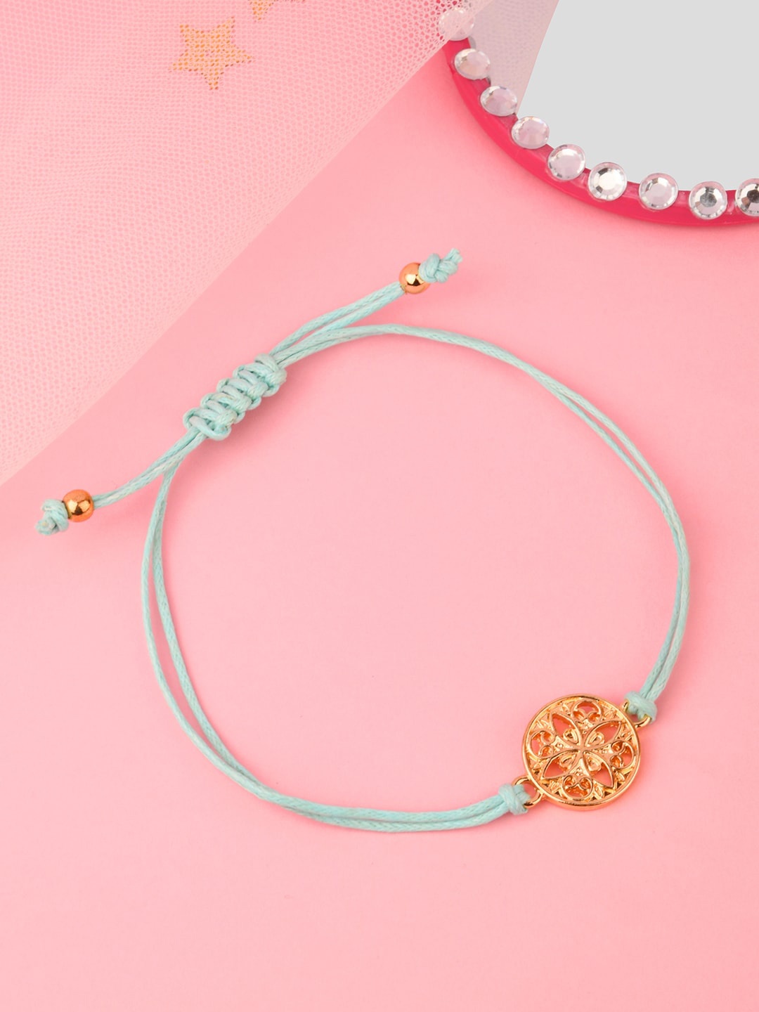 

Accessorize London Women Filigree Friendship Bracelet, Blue