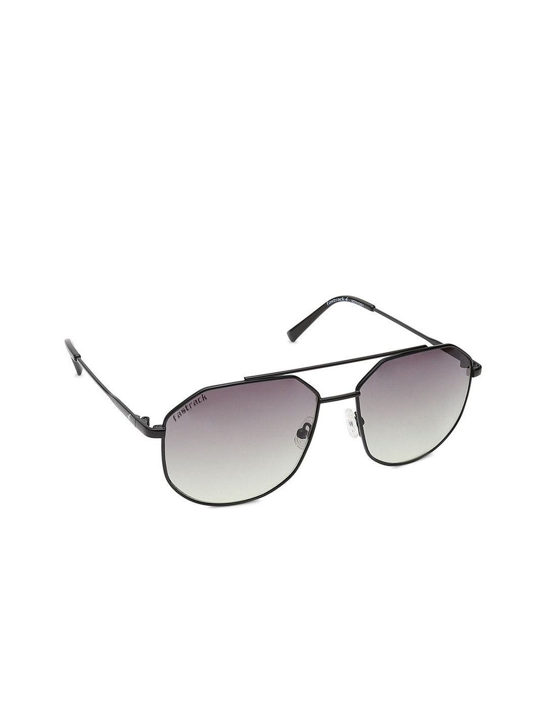 

Fastrack Unisex Grey Lens & Black Oval Sunglasses with UV Protected Lens
