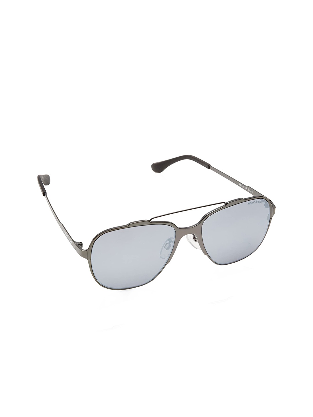 

Fastrack Unisex Grey Lens & Gunmetal-Toned Square Sunglasses with UV Protected Lens