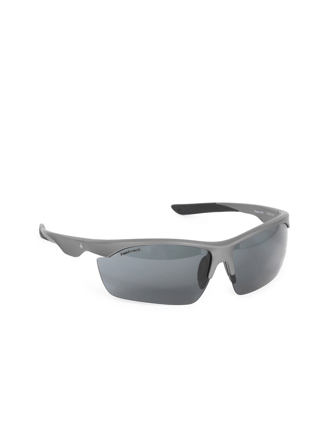 

Fastrack Unisex Grey Lens & Gunmetal-Toned Square Sunglasses with UV Protected Lens