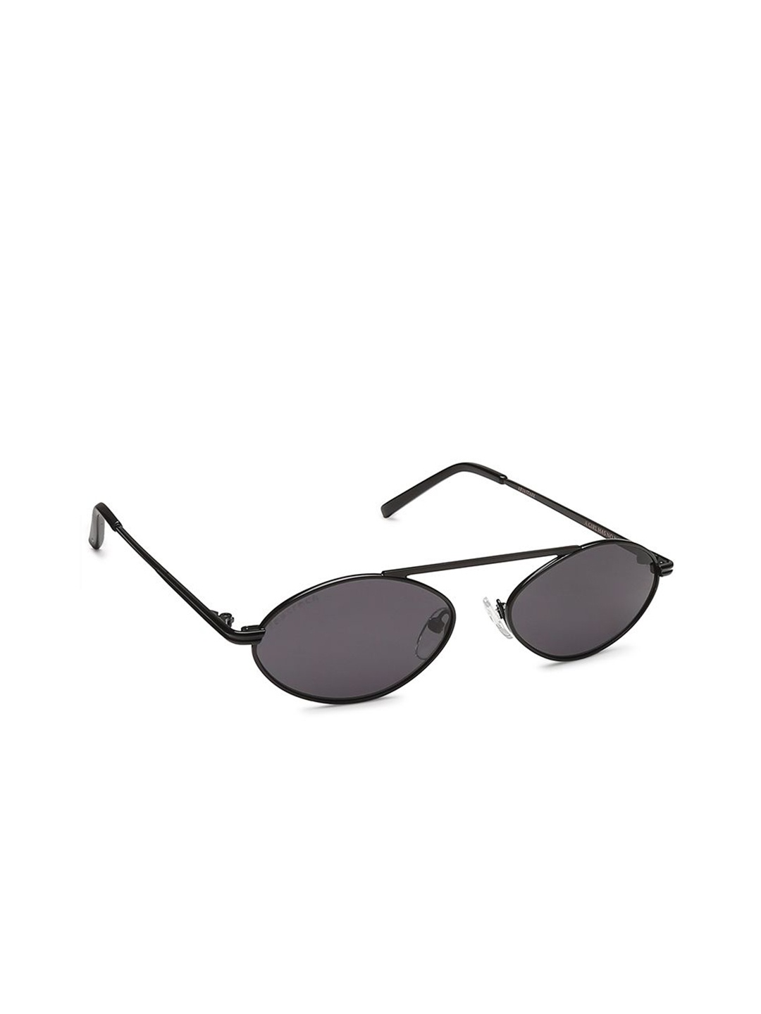 

Fastrack Unisex Grey Lens & Black Oval Sunglasses with UV Protected Lens