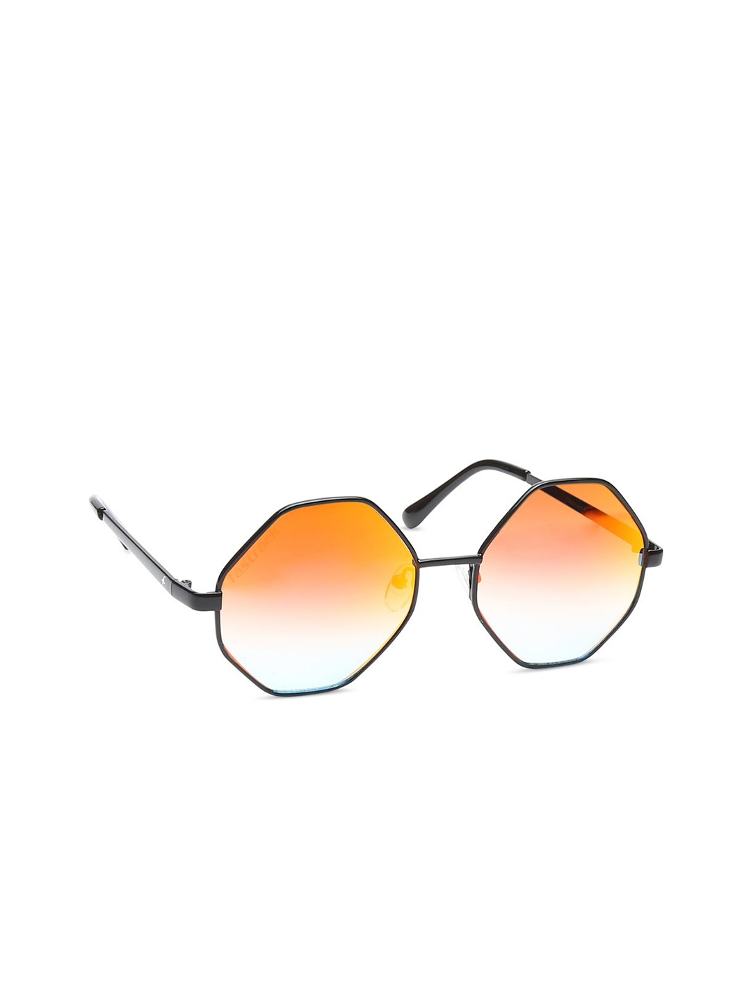 

Fastrack Unisex Brown Lens & Black Round Sunglasses with UV Protected Lens