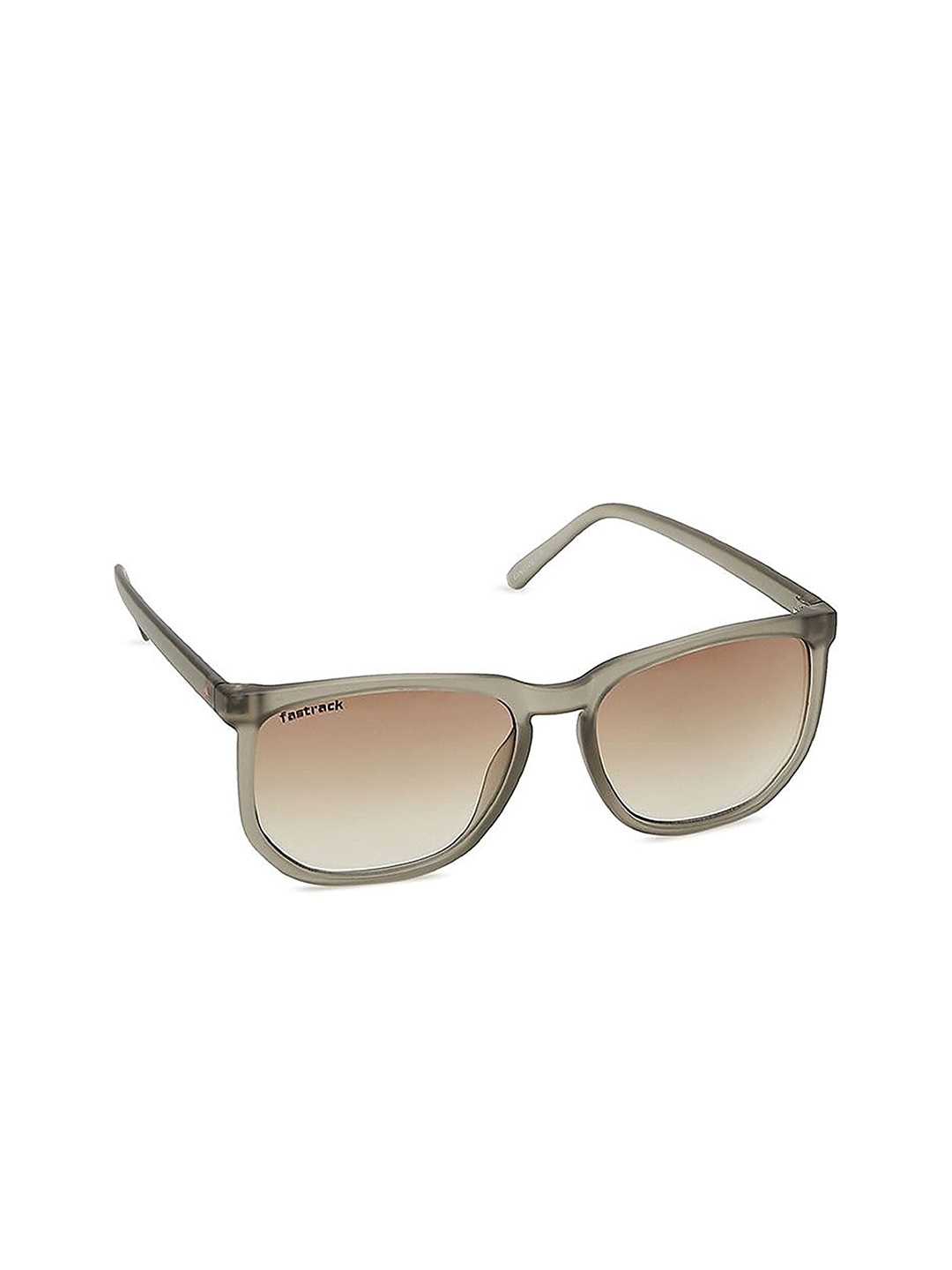 

Fastrack Unisex Brown Lens & Gunmetal-Toned Square Sunglasses with UV Protected Lens