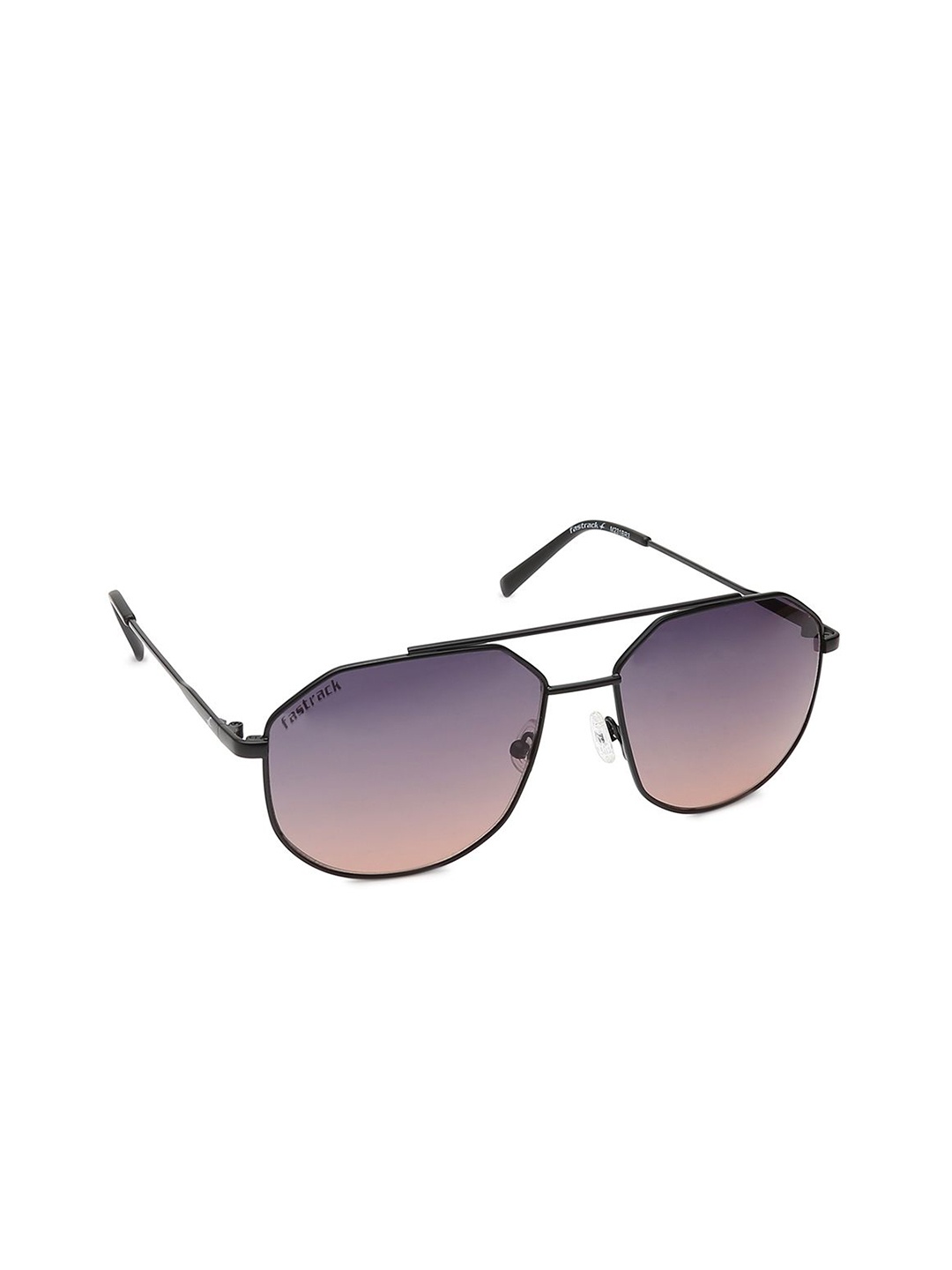

Fastrack Unisex Grey Lens & Black Oval Sunglasses with UV Protected Lens