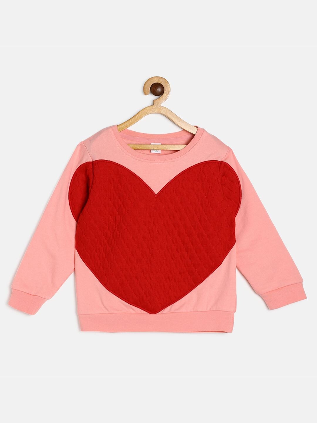 

MINI KLUB Girls Pink Colourblocked Sweatshirt